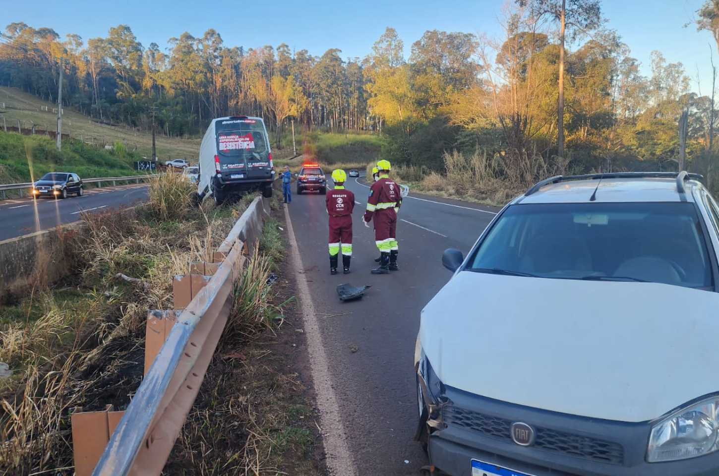 Colisão no Contorno Sul de Apucarana assusta motoristas