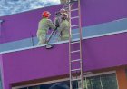 Trabalhador sofre descarga elétrica durante pintura em comércio de Apucarana