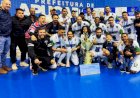 Ginásio lotado celebra volta do futsal municipal e o título do Corte do Leitão
