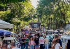 Paixão por carros antigos leva centenas de visitantes ao Lagoão durante Festival de Inverno