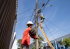 Operação retira cabos soltos e reorganiza fiação de postes em Apucarana