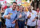 Gleisi Hoffmann cumpre agenda em Apucarana, realiza caminhada e reforça apoio aos candidatos locais