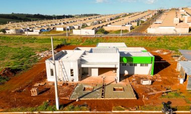 Obras da UBS do Bem Viver alcançam 65?execução em Arapongas