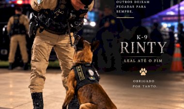 10º BPM se despede do K9 Rinty, cão que marcou a história do Canil Setorial