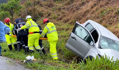 Colisão frontal deixa um morto e dois feridos na PR-444, entre Apucarana e Arapongas