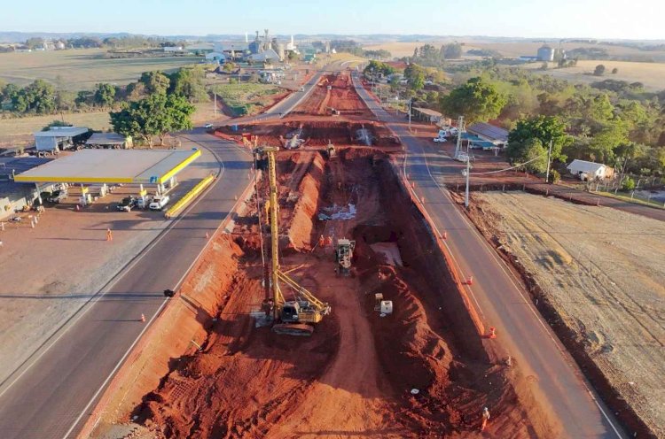 Obras no viaduto da PR-445 avançam no Paraná