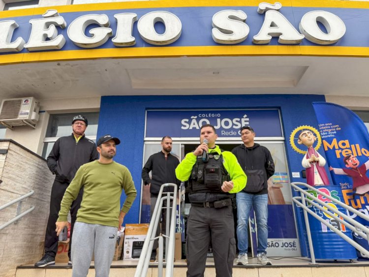 Pedal Solidário une atividade física, ação social e conscientização sobre segurança no trânsito em Apucarana