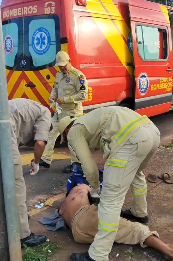 Homem em situação de rua é agredido e socorrido pelo SIATE em Apucarana