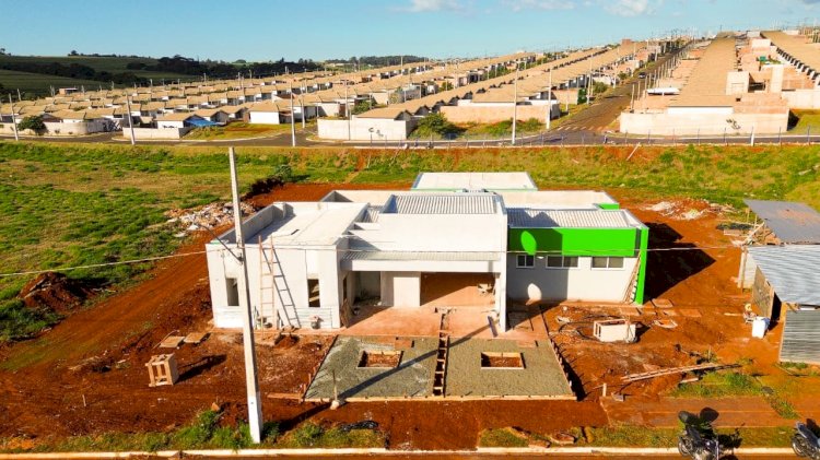 Obras da UBS do Bem Viver alcançam 65?execução em Arapongas
