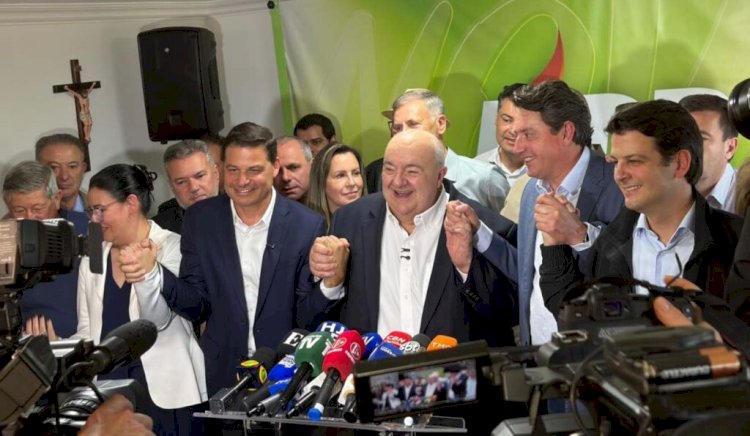 PSD e MDB selam aliança e Rafael Greca será vice de Sandro Alex na disputa pelo Governo do Paraná