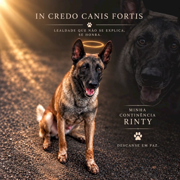10º BPM se despede do K9 Rinty, cão que marcou a história do Canil Setorial